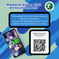 Redland Green Club announcements